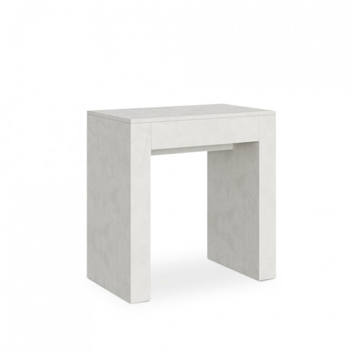 Itamoby Console extensible 90x47-299cm table de salle à manger en bois blanc Allin