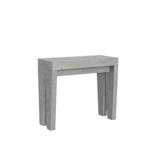 Itamoby - Console Spimbo cm.90x40 (extensible à 300) Ciment Itamoby  - Console extensible gris