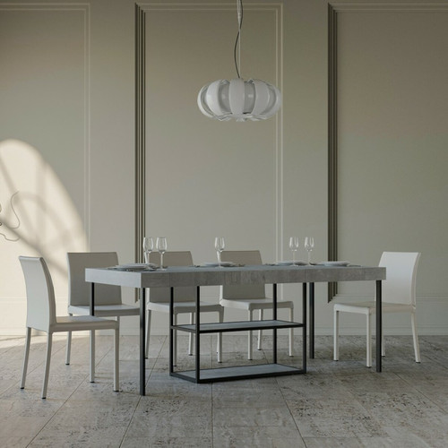 Itamoby - Table console extensible avec rallonges 90x40-196cm Plano Small Premium Concrete Itamoby  - Meubles de salon Salon, salle à manger