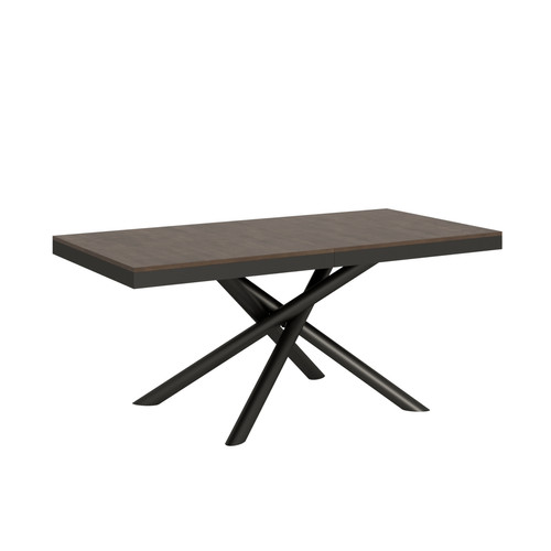 Tables à manger Itamoby Table Extensible Famas Evolution 90x180/440 cm. Noyer  cadre Anthracite