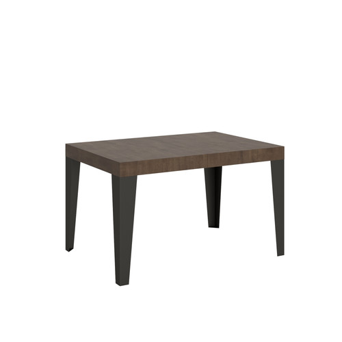 Itamoby - Table Extensible Flame 90x130/234 cm. Noyer  cadre Anthracite Itamoby  - Tables à manger