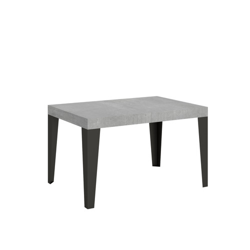 Itamoby - Table Extensible Flame 90x130/390 cm. Ciment  cadre Anthracite Itamoby  - Maison