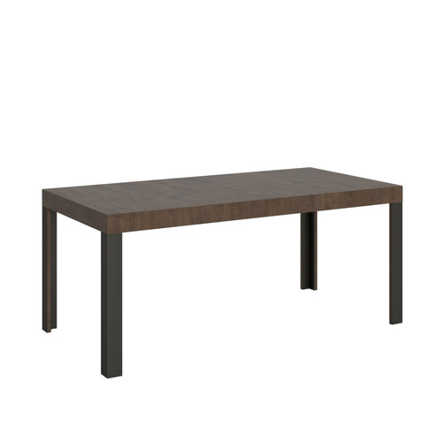 Itamoby - Table Extensible Linea 90x180/284 cm. Noyer  cadre Anthracite Itamoby  - Tables à manger Oui