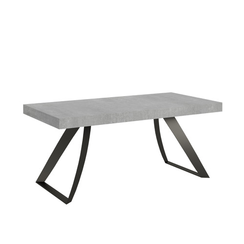 Itamoby - Table Extensible Proxy 90x180/284 cm. Ciment  cadre Anthracite Itamoby  - Tables à manger Oui