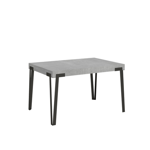 Itamoby - Table Extensible Rio 90x130/234 cm. Ciment  cadre Anthracite Itamoby  - Table à manger extensible Tables à manger
