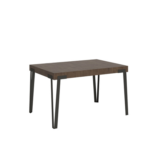 Itamoby - Table Extensible Rio 90x130/234 cm. Noyer  cadre Anthracite Itamoby  - Table manger noyer