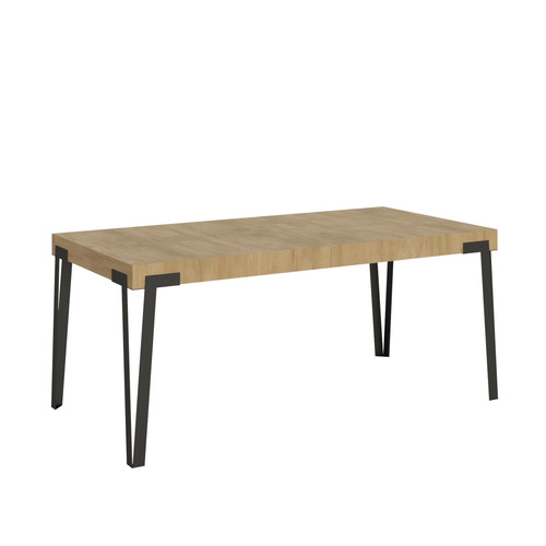 Itamoby - Table Extensible Rio 90x180/284 cm. Chêne Nature  cadre Anthracite Itamoby - Tables à manger A manger
