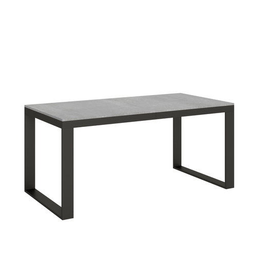 Itamoby - Table Extensible Tecno Evolution 90x180/440 cm. Ciment  cadre Anthracite Itamoby - Tables à manger A manger