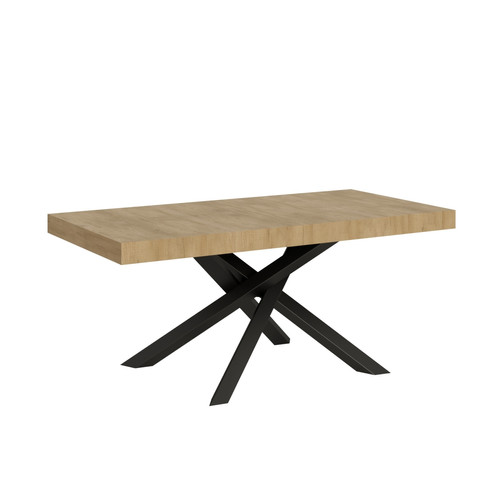 Itamoby - Table Extensible Volantis 90x180/284 cm. Chêne Nature  cadre Anthracite Itamoby  - Tables à manger