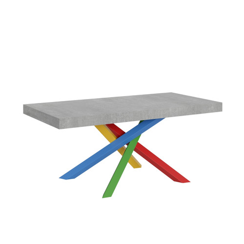 Itamoby - Table Extensible Volantis 90x180/284 cm. Ciment  cadre 4/B Itamoby  - Maison Gris