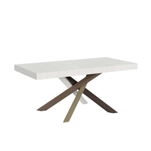 Itamoby - Table Extensible Volantis 90x180/284 cm. Frêne Blanc  cadre 4/C Itamoby  - Tables à manger Oui