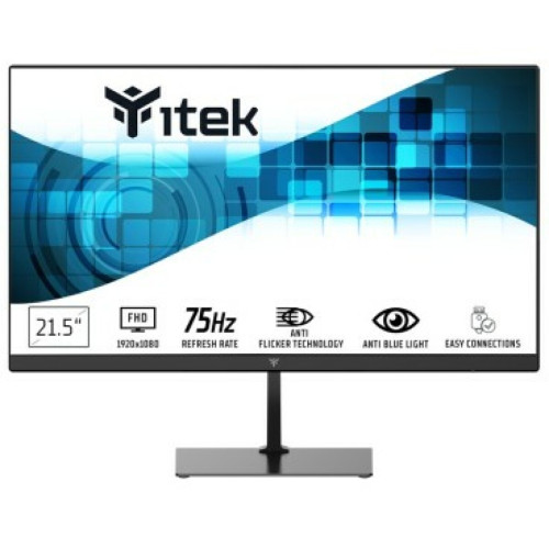 Itek - itek GWF 54,5 cm (21.4") 1920 x 1080 pixels Full HD LED Noir Itek  - Moniteur PC Bureautique