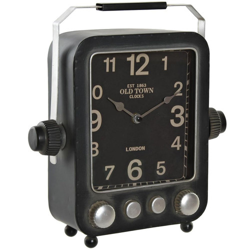 Item - Horloge rétro en métal gris Item  - Item