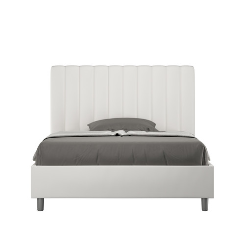 ITYHOME - Lit double Agueda 140x190 sans sommier blanc ITYHOME  - Maison