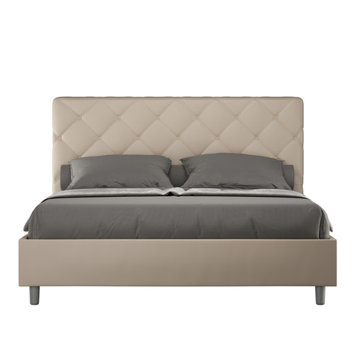 ITYHOME - Lit queen size Priya 160x190 sans sommier taupe ITYHOME - Cadres de lit 2
