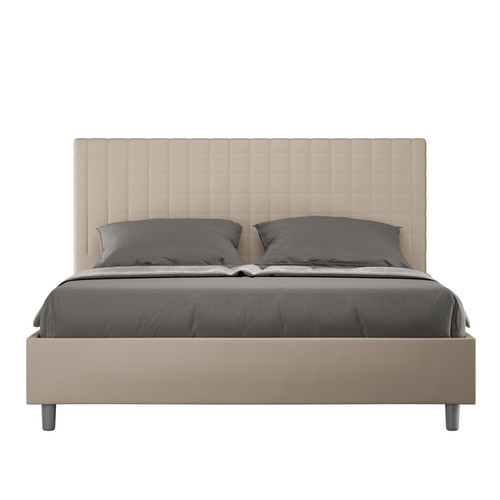 ITYHOME - Lit queen size Sunny 160x210 sans sommier taupe ITYHOME  - Literie