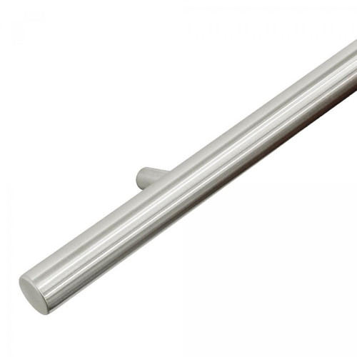 IVOL - IVOL Main courante design en acier inoxydable 60 cm + 2 supports - Brossé - Escaliers escamotable