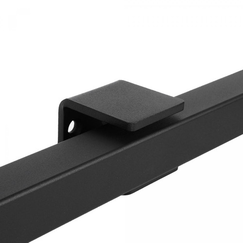 IVOL IVOL Main courante design noire carrée - 100 cm + 2 supports