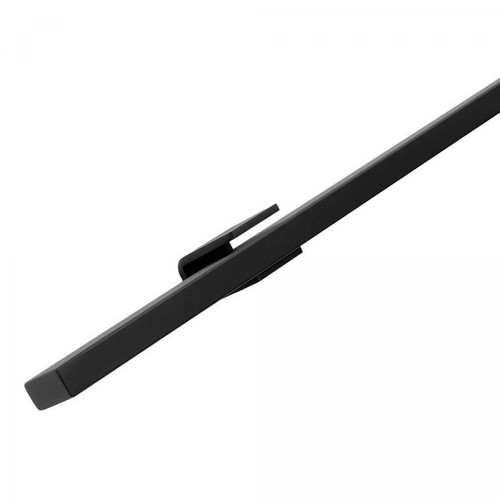 IVOL - IVOL Main courante design noire rectangulaire - 100 cm + 2 supports - Escaliers escamotable