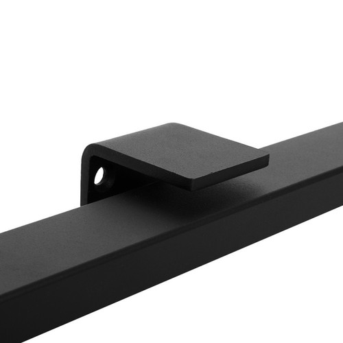 Escalier escamotable IVOL Main courante design noire rectangulaire - 60 cm + 2 supports