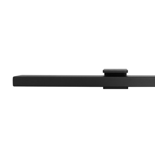 IVOL IVOL Main courante design noire rectangulaire - 70 cm + 2 supports
