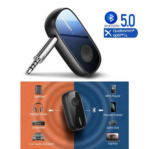 Passerelle Multimédia Izen Récepteur Bluetooth 5.0 Aptx Ll 3,5 Mm Mini-Jack Audio Adaptateur Dual