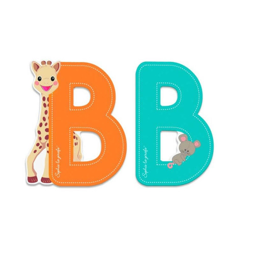 Janod - Lettre de l'alphabet Sophie la girafe B - Janod - Décoration chambre enfant Orange