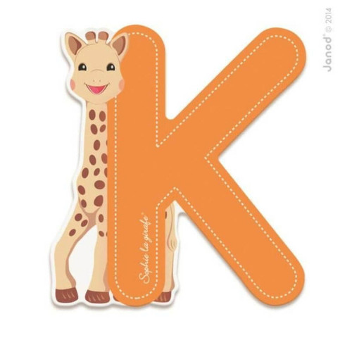 Janod - Lettre de l'alphabet Sophie la girafe K - Janod Janod   - Décoration chambre enfant Janod