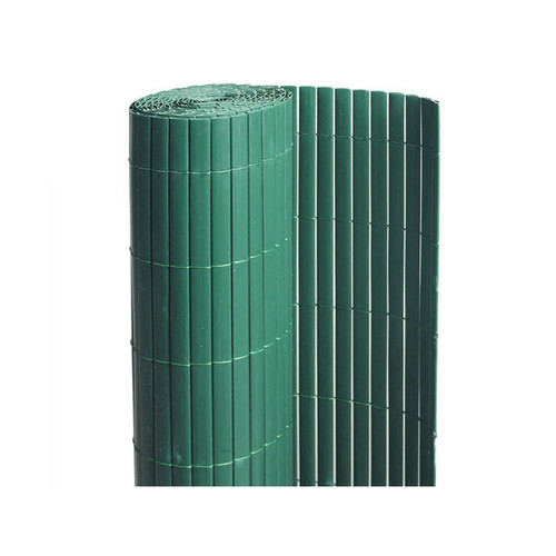 Clôture grillagée Jardideco Canisse PVC double face Vert 18 m - 6 rouleaux de 3 x 1,20 m - Jardideco
