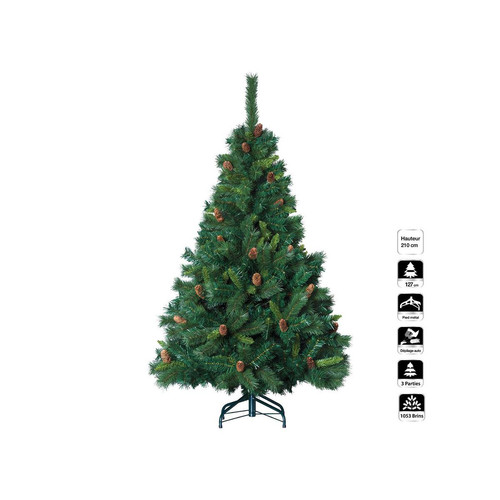 Feeric Christmas - Sapin de Noel artificiel Royal Majestic 210 cm - Fééric Christmas Feeric Christmas  - Un sapin de noel en bois