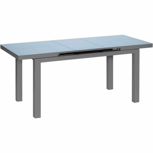 Jardiline - Table de jardin extensible en aluminium anthracite Ibiza 8 à 10 personnes. Jardiline  - Tables de Jardin Extensibles Tables de jardin