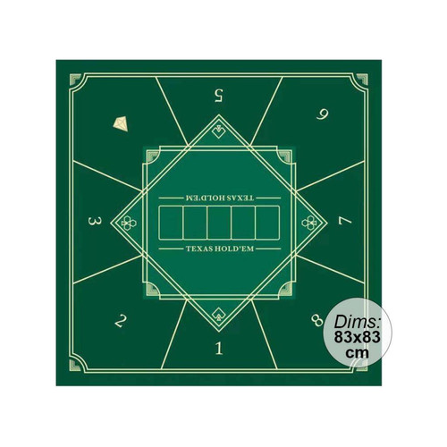 Jardindeco - Tapis de poker carré 83 x 83 cm vert. Jardindeco  - Jeux d'adresse