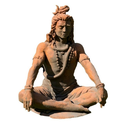 Jardinex - Statue jardin Shiva assis 90 cm Jardinex  - Aménagement extérieur
