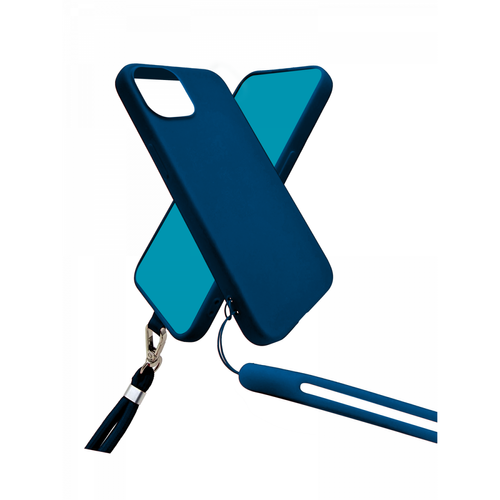 Jaym - JAYM - Coque Silicone Bleue pour [Samsung Galaxy A25] - Tour de Cou et Tour de Poignet inclus - intérieur 100% microfibre Jaym  - Jaym