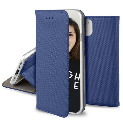 Jaym - Jaym Étui Folio pour Samsung Galaxy A55 5G Magnétique Fonction Stand Bleu Jaym  - Jaym