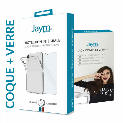 Jaym - PACK INTEGRAL COQUE SOUPLE + VERRE TREMPE 9H 2.5D POUR SAMSUNG GALAXY A15 - JAYM® Jaym  - Jaym