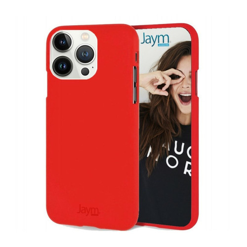 Jaym - Jaym Coque pour Apple iPhone 14 Pro Premium Soft Feeling Rouge Jaym  - Jaym