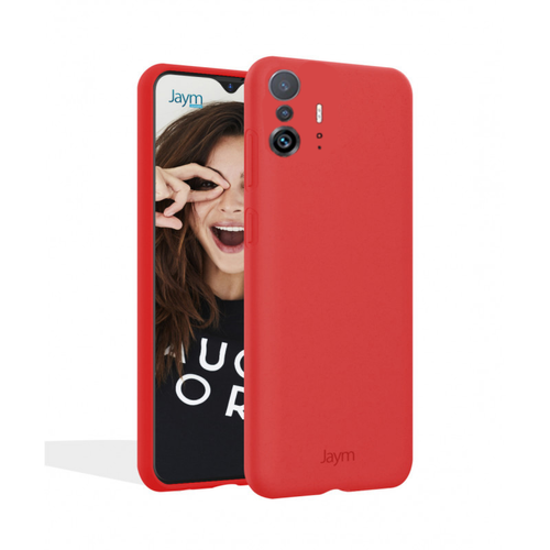 Jaym - Jaym Coque pour Xiaomi Redmi Note 11 Pro Premium Silicone Microfibre Rouge Jaym  - Jaym