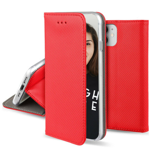 Jaym - Jaym Étui Folio pour Xiaomi Redmi Note 11 Pro Magnétique Fonction Stand Rouge Jaym  - Coque, étui smartphone