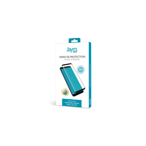 Jaym - JAYM - Verre de Protection Premium pour Samsung Galaxy Note 10 Lite - Incurvé 3D avec Contour Noir - Renforcé 9H Ultra Résistant - Qualité supérieure Asahi Jaym  - Protection écran tablette