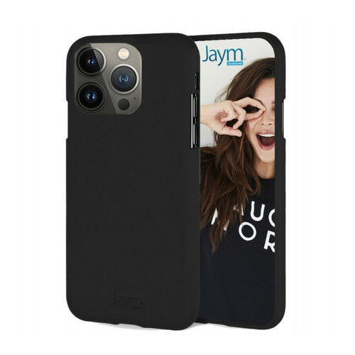 Jaym - Jaym Coque pour Apple iPhone 13 Pro Premium Soft Feeling Noir Jaym  - Jaym