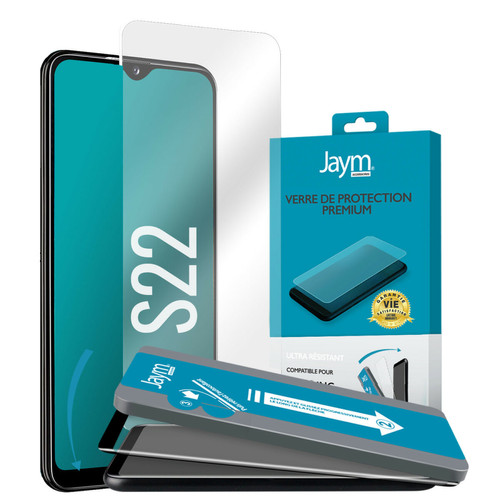 Jaym - JAYM - Verre Trempé Premium pour Samsung Galaxy S22 - Plat 2.5D - Garanti à Vie Renforcé 9H Ultra Résistant Qualité supérieure Asahi - Applicateur sur Mesure Inclus Jaym  - Jaym