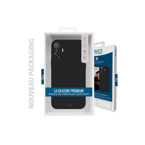 Jaym - JAYM - Coque Silicone Premium Noire pour HONOR X6 / X8 5G / 70 LITE -100% Silicone et Microfibre - Renforcée et Ultra Doux Jaym  - Coque, étui smartphone