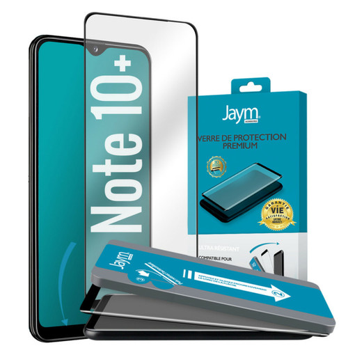Jaym - JAYM - Verre de Protection Premium pour Samsung Galaxy Note 10+ - Incurvé 3D Contour Noir - Garanti à Vie Renforcé 9H Ultra Résistant Qualitée supérieure Asahi - Applicateur sur Mesure Inclus Jaym  - Jaym