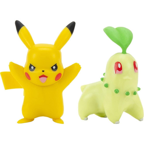 Jazwares - Pokémon - Pack Chikorita & Pikachu Jazwares  - Figurines Jazwares
