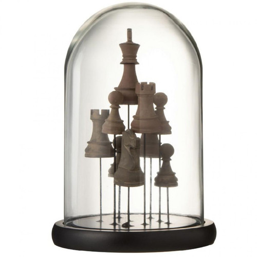 JOLIPA - Statuettes pièces d'échecs sous cloche en verre JOLIPA   - JOLIPA