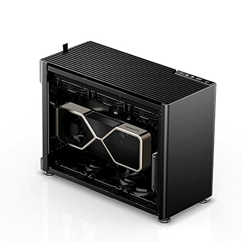 Boitier PC Jonsbo Boitier Mini Tour Mini ITX Jonsplus i100 Pro avec panneau vitré (Noir)