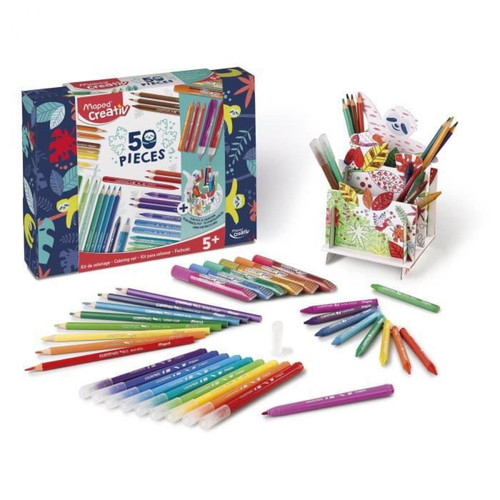 Joustra - MAPED CREATIV - Kit de Coloriage - 50 pieces - Dessin et peinture