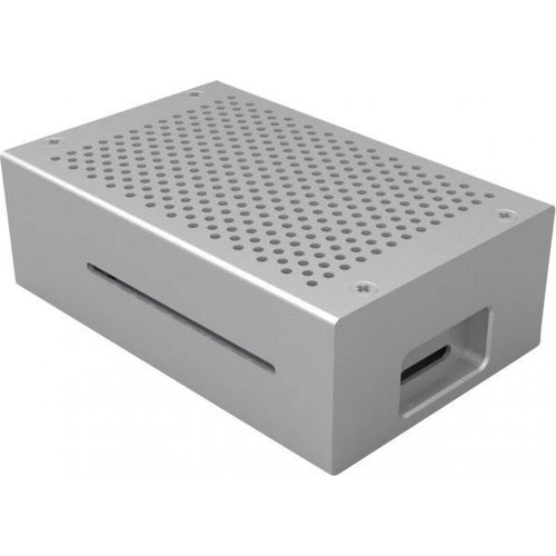 Joy-It - JOY-iT Aluminium Case for Raspberry Pi 4B (argent) - Raspbery pi
