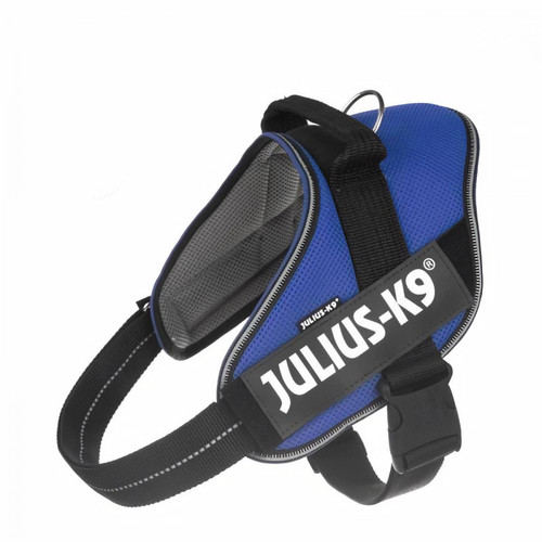 Julius K9 - Harnais été IDC POWair léger et rafraîchissant bleu XLARGE Julius K9 - Bonnes affaires Equipement de transport pour chien